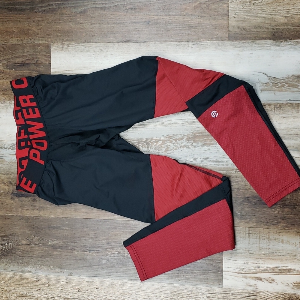 Champion C9 Power Core Red/Black Compression Pants Size Large